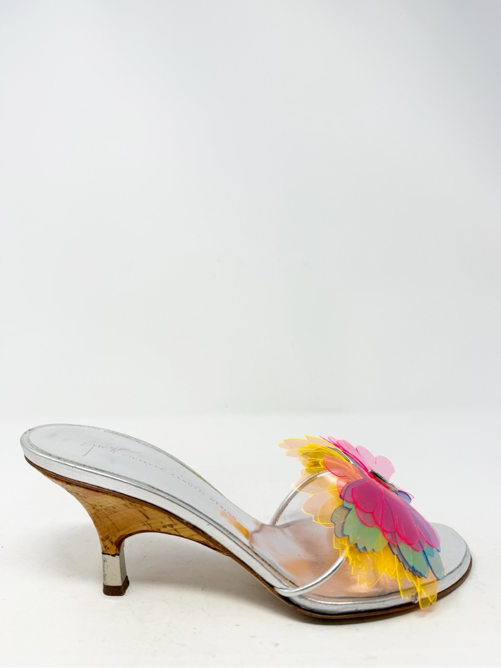 Giuseppe Zanotti Vintage Rare Butterfly Mule Heels Womens Size EU 37 - Picture 6 of 11